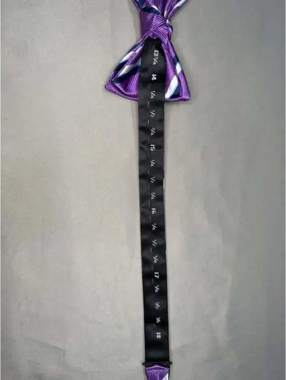 IZOD Purple Striped Bow Tie